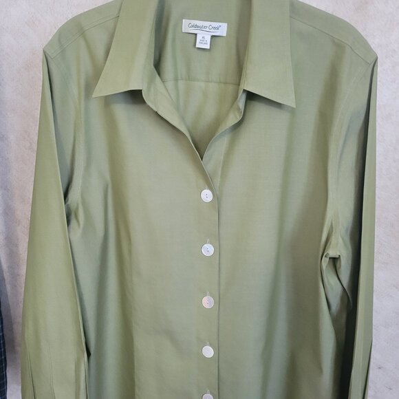 Coldwater Creek Tops - Coldwater Creek Olive Green Womens Shirt Size XL